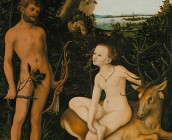 Landscape With Apollo and Diana by Lucas Cranach the Elder, 1530.